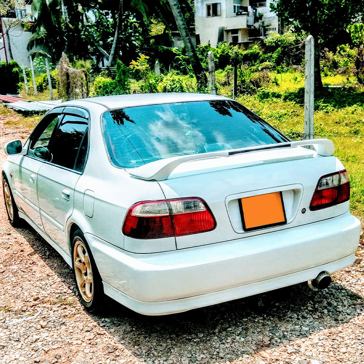 Red Tail Lights SPEC-D TUNING Compatible with 1999-2000 Honda Civic 4 Door Sedan Left & Right Pair Assembly