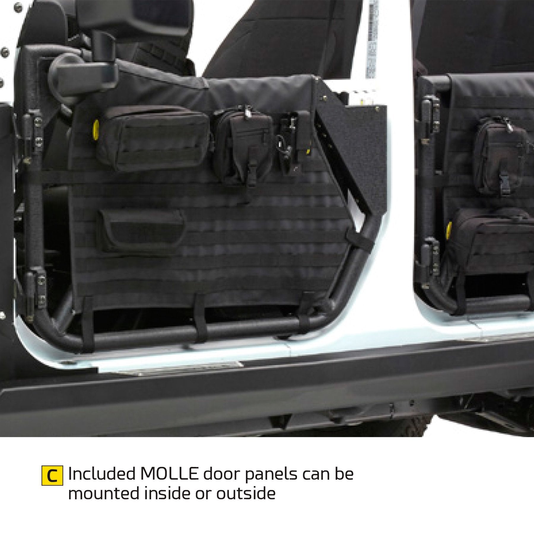 SRC GEN2 SmittyBilt TUBE DOORS FRONT - SB76794