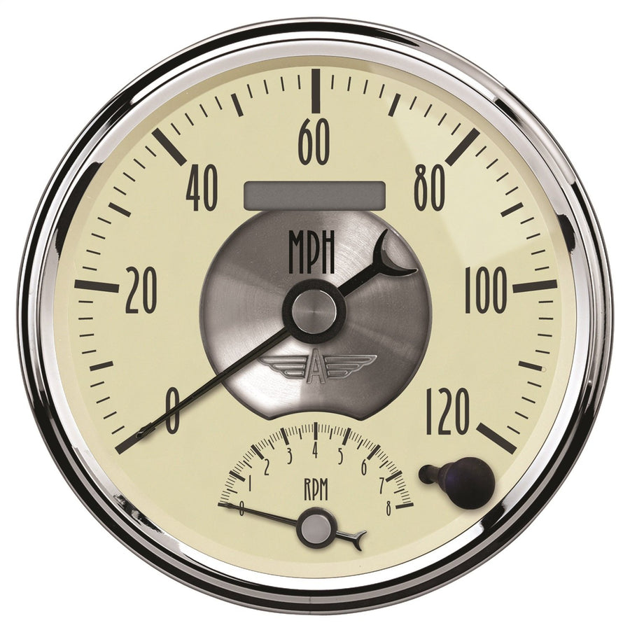 Auto Meter Prestige Series 2090 Antique Ivory Tach/Speed Combo