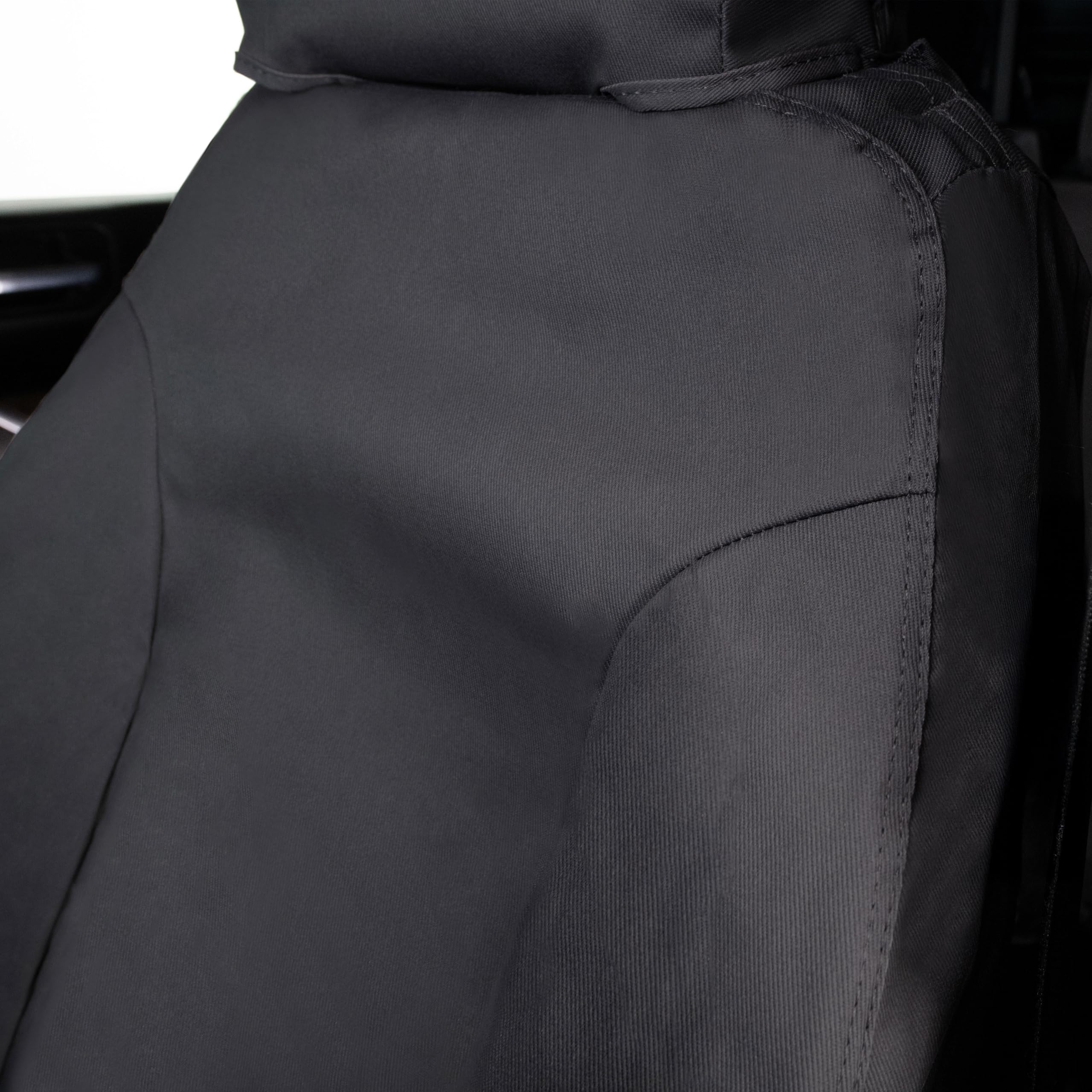 Covercraft Custom Polycotton Seat Covers | Fits 2022-2025 Nissan Pathfinder | 3rd Row 60/40 Bench Seat, Charcoal