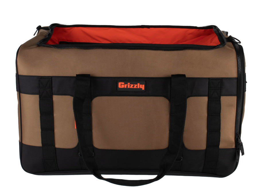 Duffle Grizzly 100 | Heavy-Duty Construction | Water Resistant Base | 100L Capacity | Large Storage Pocket | Tan