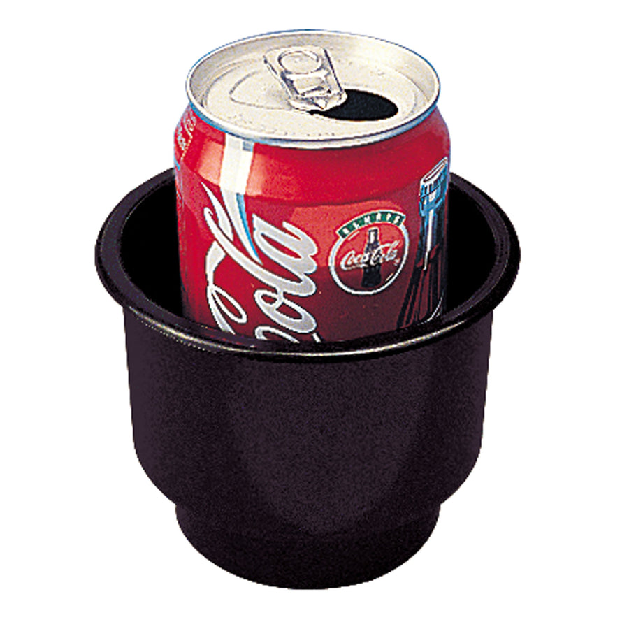 Flush Mount Sea-Dog 588060 Combo Drink Holder with Drain Holes - Black, 3-5/8" ID x 3-1/4" D