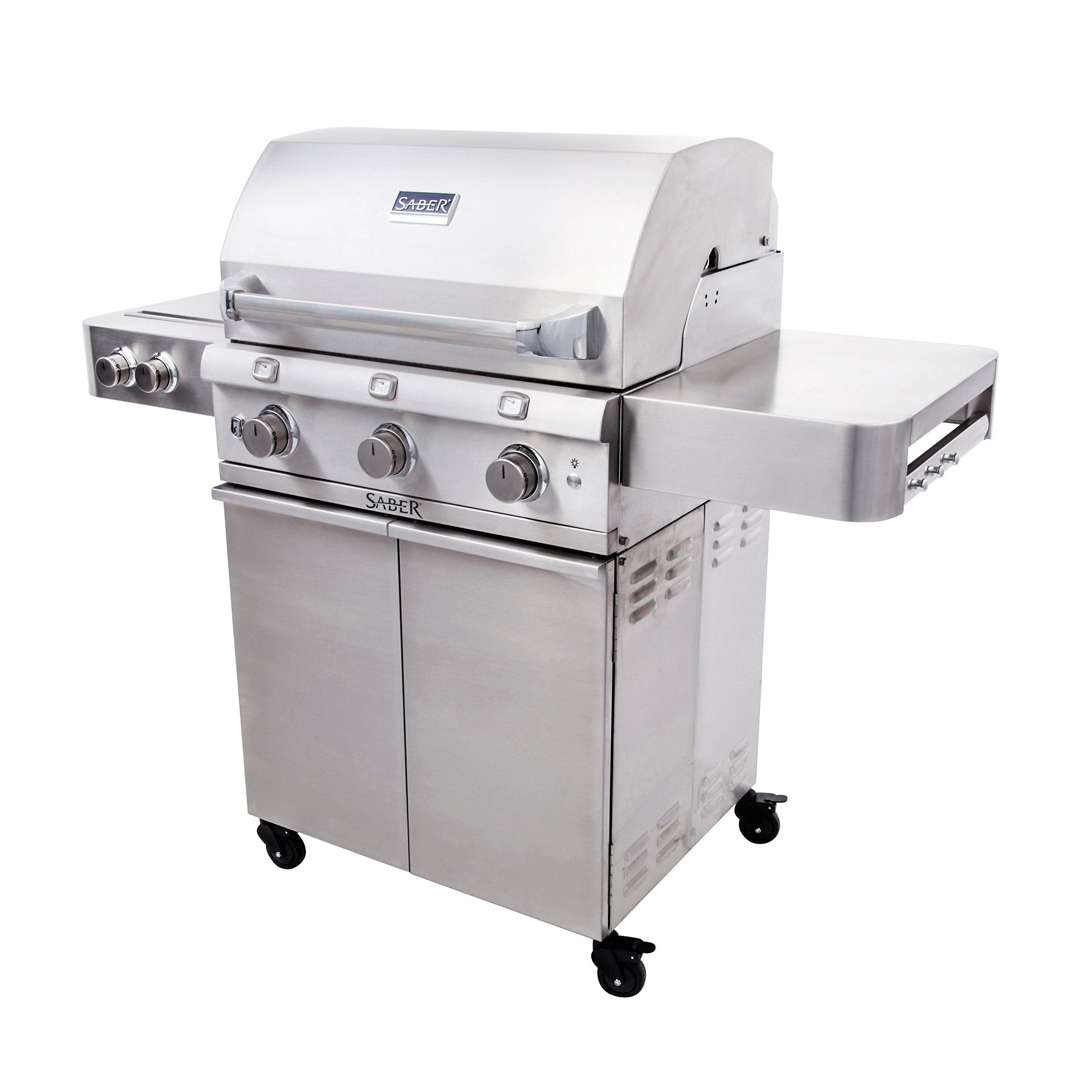 3-Burner Saber Grills R50SC0017 Grill, Stainless Steel