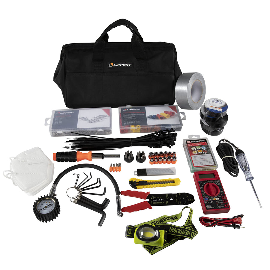 15-Piece Lippert RV Tool Kit for Maintenance on Motorhomes, 5th Wheel Campers and Travel Trailers 2022000853