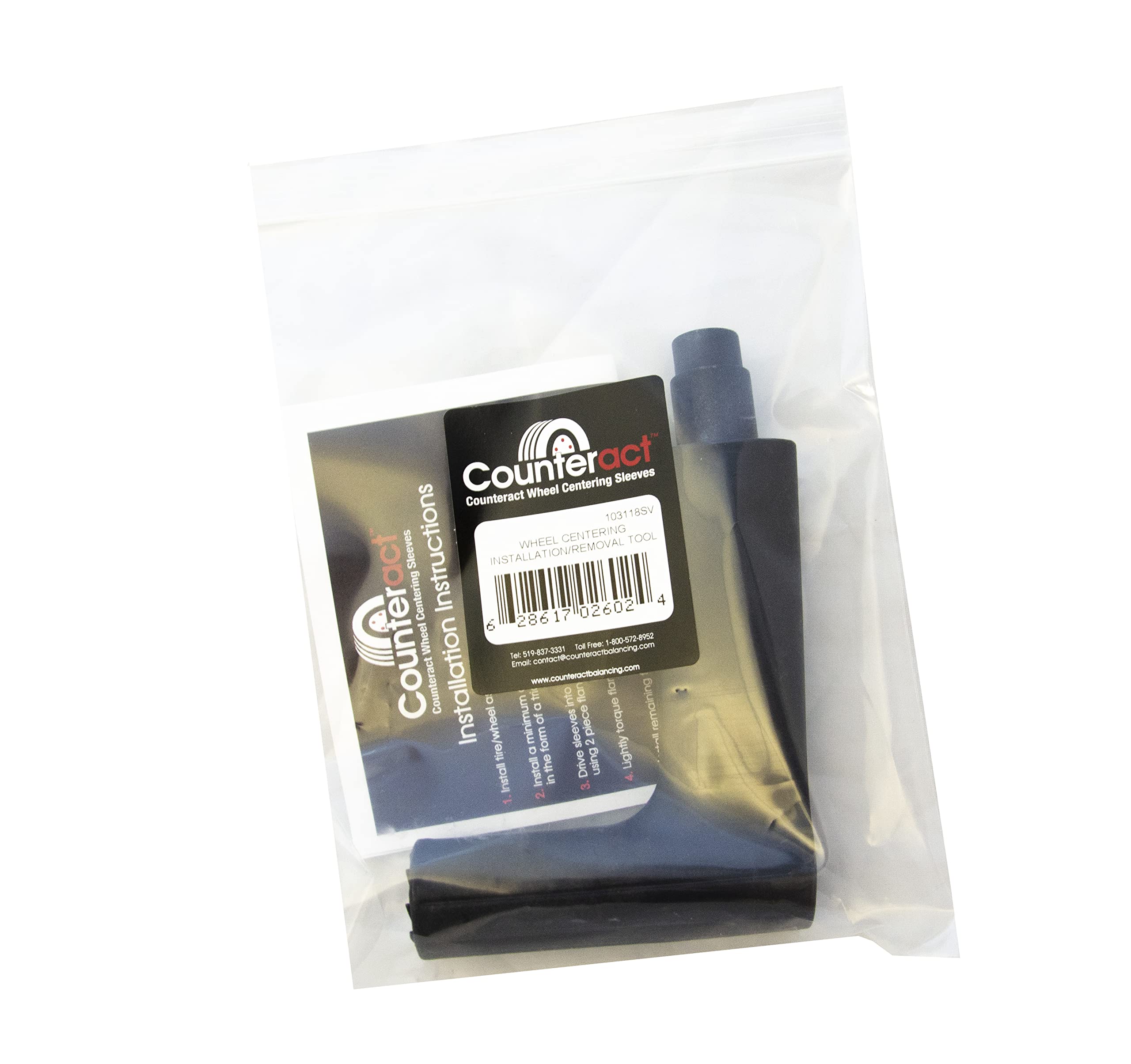 Wheel Centering Sleeves Counteract (1000PK + Tool, 20mm)