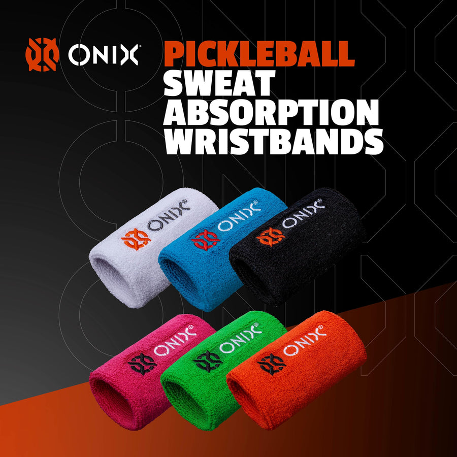 Onix Pickleball Sweat Absorption Wristbands - Keep Sweat Away and Focus on Your Game Made from Quality Materials for Any Workout