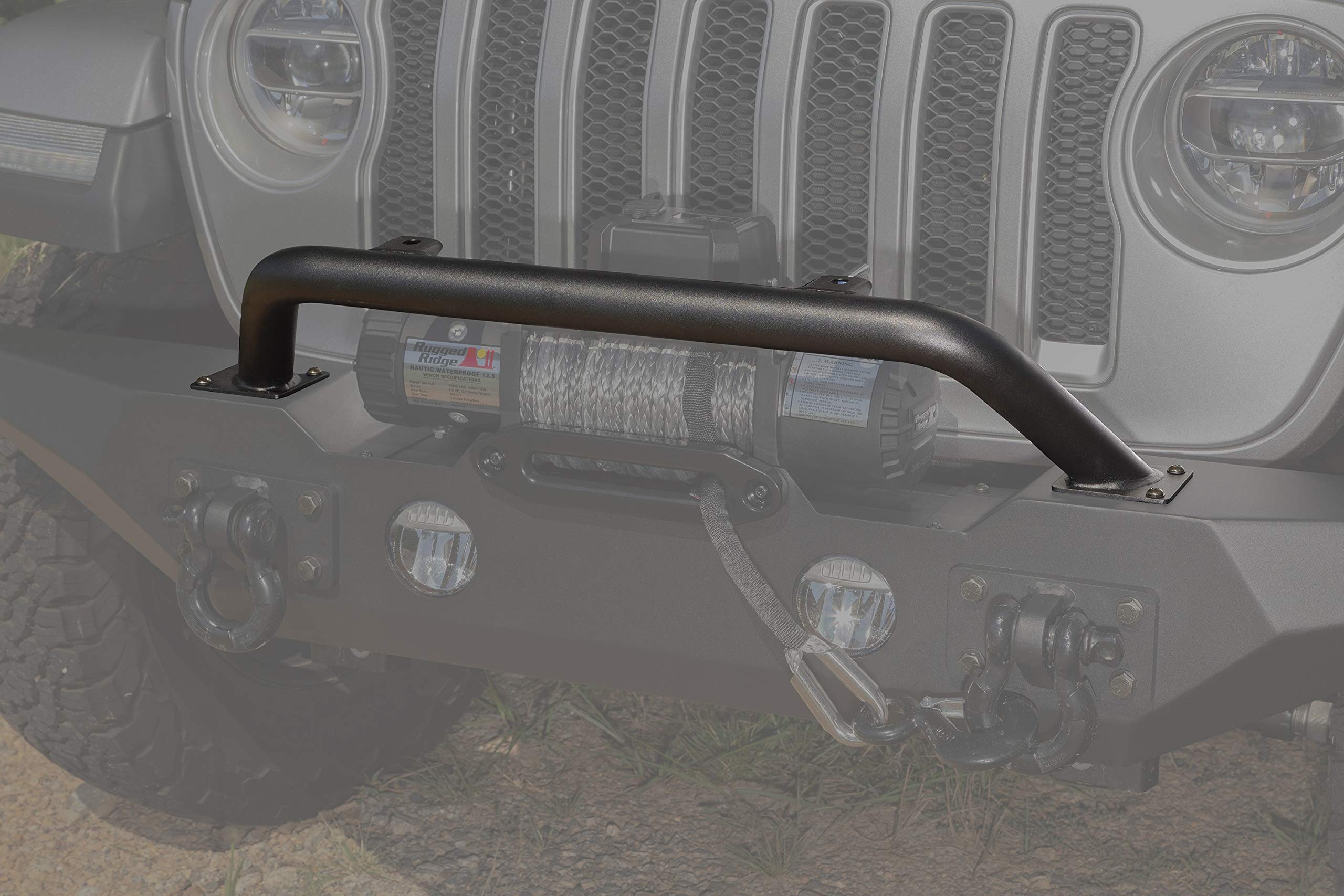 Spartan Rugged Ridge Bumper Overrider Hoop | Textured Black, Steel | 11548.44 | Fits JL/JT Spartan Bumpers from