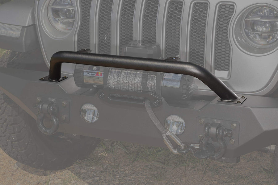 Spartan Rugged Ridge Bumper Overrider Hoop | Textured Black, Steel | 11548.44 | Fits JL/JT Spartan Bumpers from