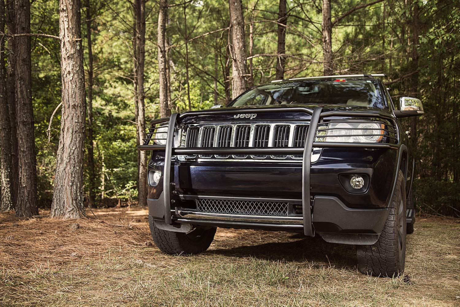 Grille Guard, Black | Rugged Ridge | 11513.02 | Fits 2011-2021 Jeep Grand Cherokee WK2