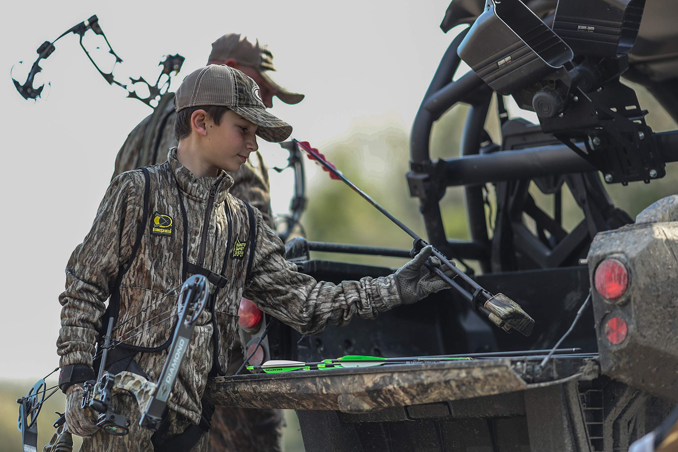 Hunter Safety System HSS Youth Tree-Stand Safety Harness Lil' Treestalker, Provides The Utmost Safety For Kids, Mossy Oak Bottomland