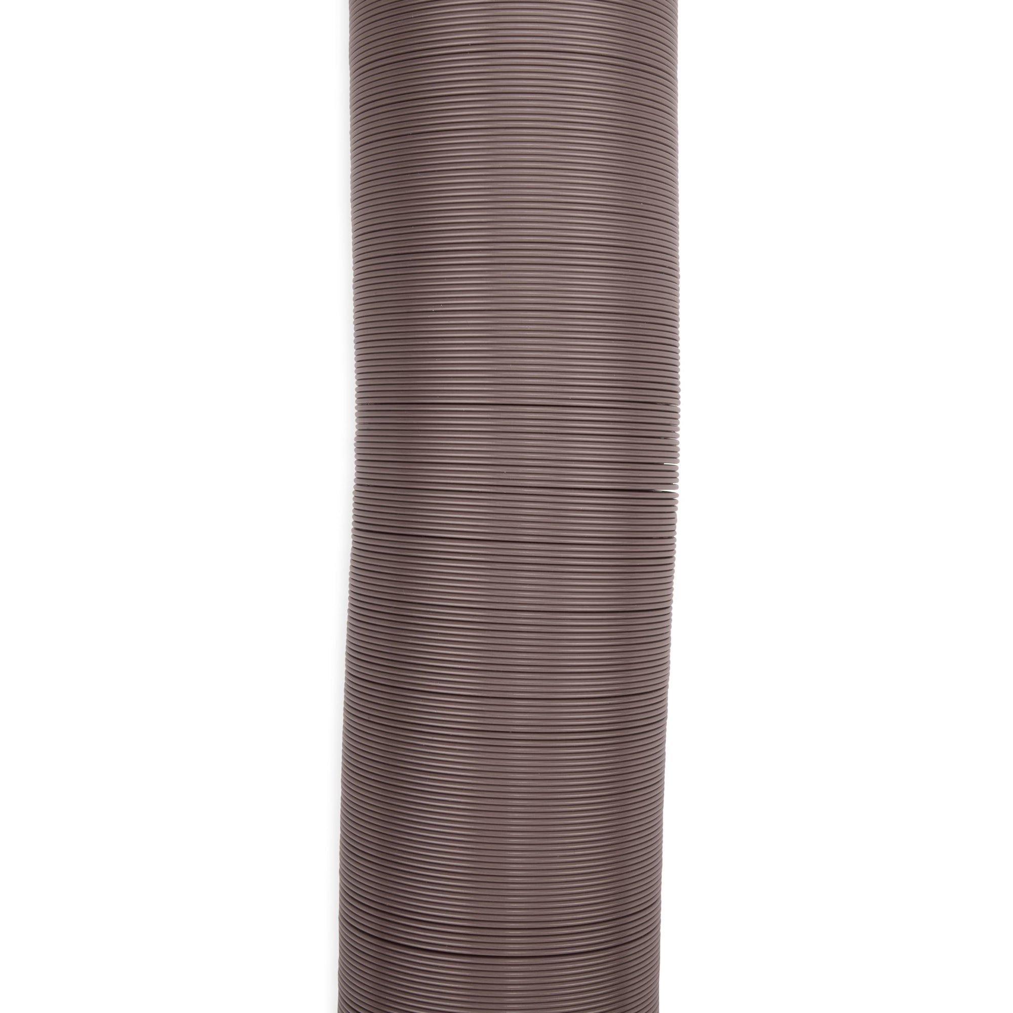 Camco High Tensile Strength Durable Vinyl Sewer Hose with Steel Wire Core – 15’ Hose with 15 mils of HTS Vinyl, Great for Year Round RVing Compresses to 26” for Simple and Easy Storage, Brown (39661)