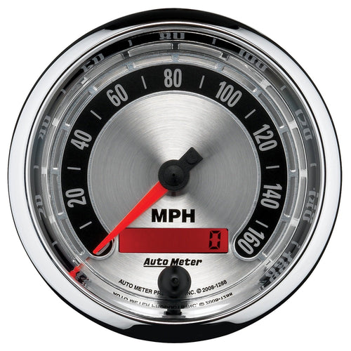 American Muscle Auto Meter 1288 3-3/8" 160 mph Electric Programmable Speedometer Gauge