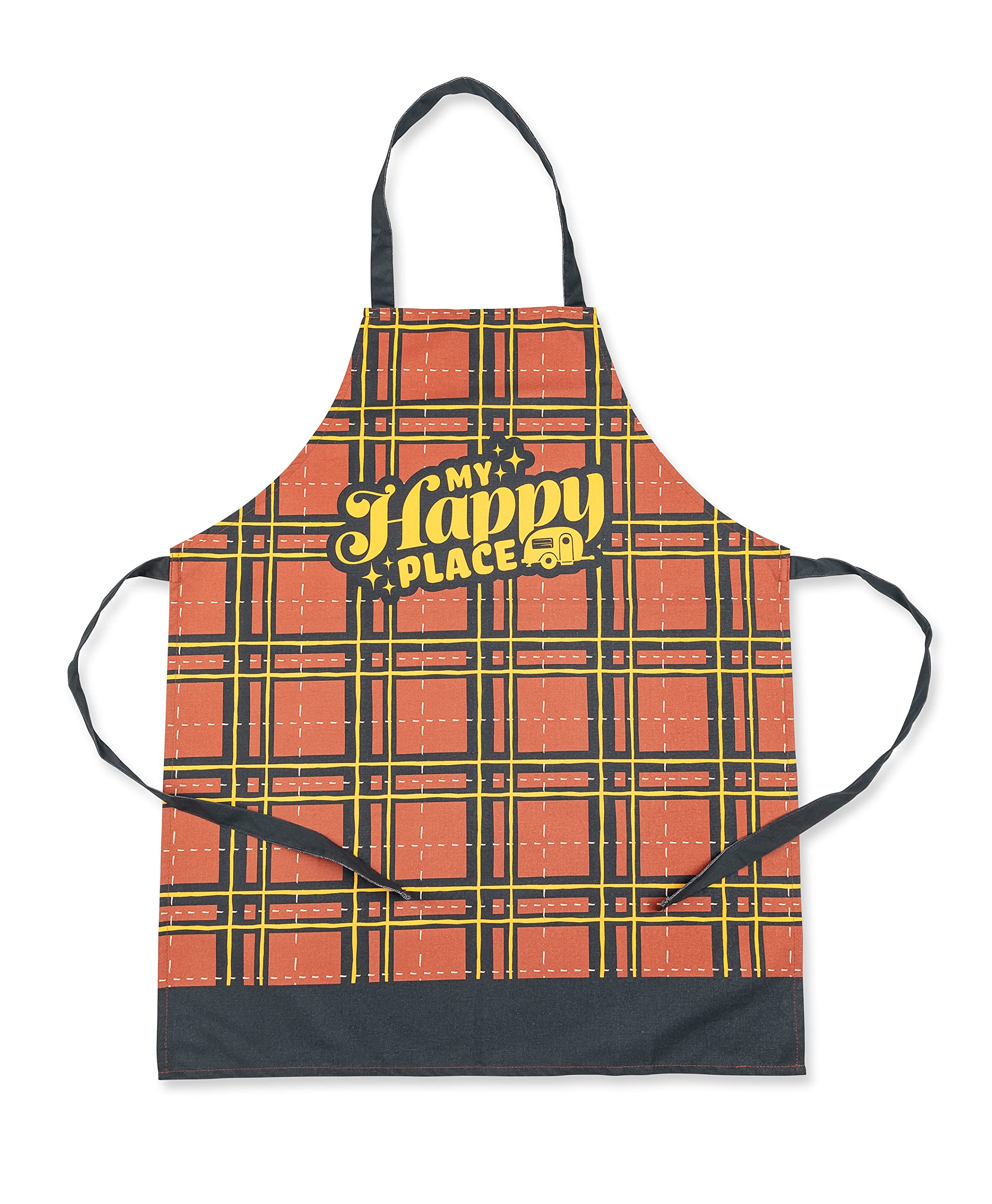 Red Plaid Camco Life is Better at The Campsite Apron | Great for Baking, Cooking and Grilling | Adult Sizing (53121)