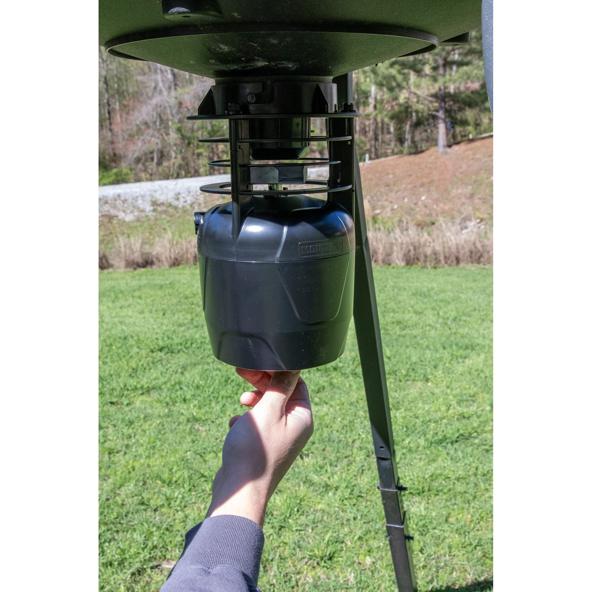 Moultrie II Pro Hunter Feeder Kit - Programmable Digital Timer - Quick-Lock Adapter - Adjustable Spin Cast Settings - Durable Construction