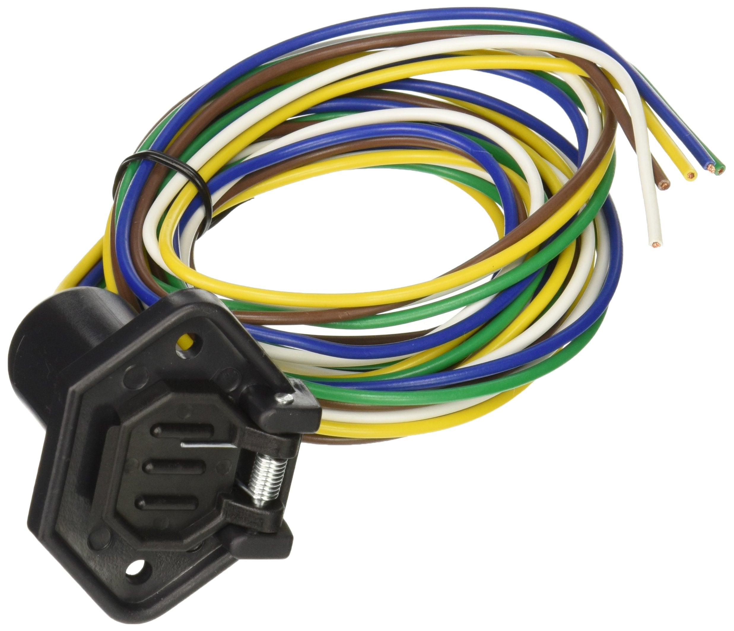 Sierra International WH10230 5-Pole Car Side 16 Gauge Trailer Connector with M242010 Ready Wired, 48"
