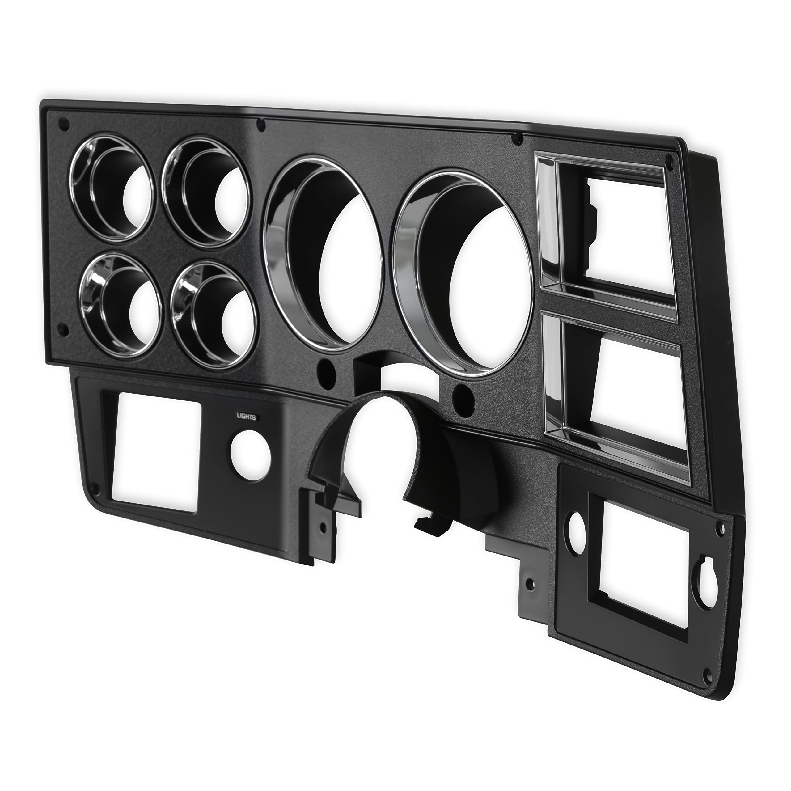 05-218 Brothers Trucks Instrument Cluster Bezel - With A/C - Black/Chrome