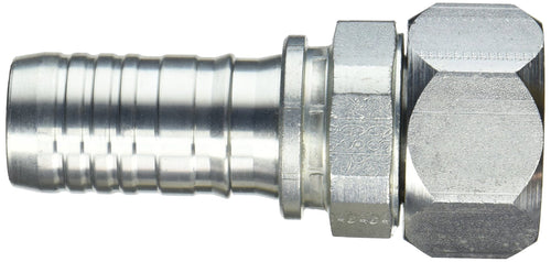 GlobalSpiral Couplings Gates 24GSP-24FJX, Female JIC 37° Flare Swivel, Zinc Plated Carbon Steel, 5.64", 1 1/2" ID