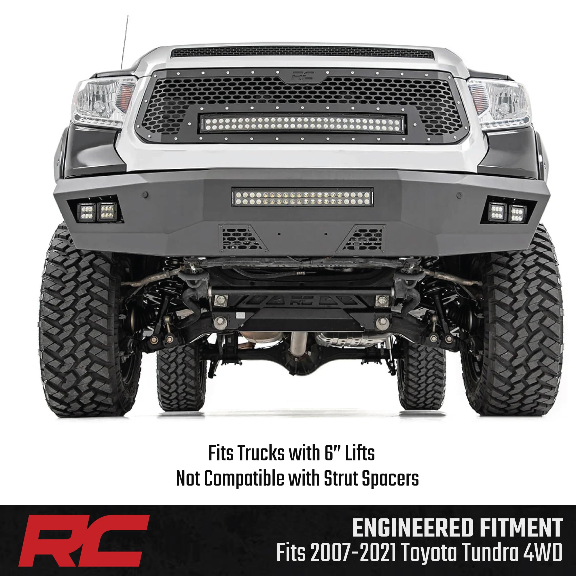 6" Rough Country Vertex Adjustable Coilovers for 2007-2021 Tundra - 689013