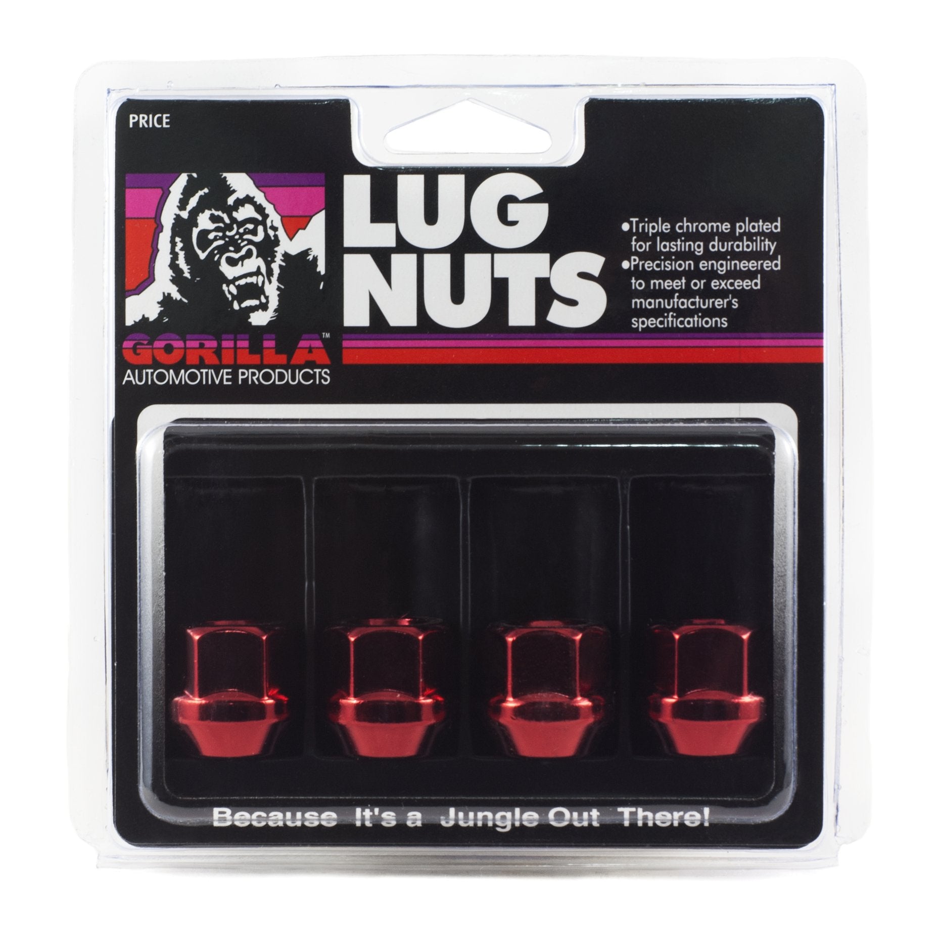 Gorilla 40037RD Automotive Acorn Bulge Open End Red Lug Nuts (12mm x 1.50 Thread Size)
