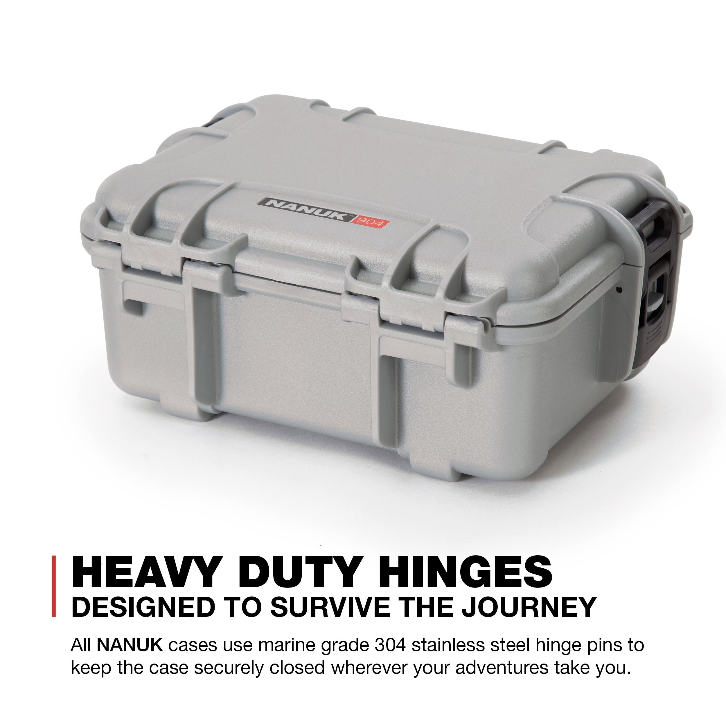Waterproof Nanuk 904 Hard Case Empty - Silver