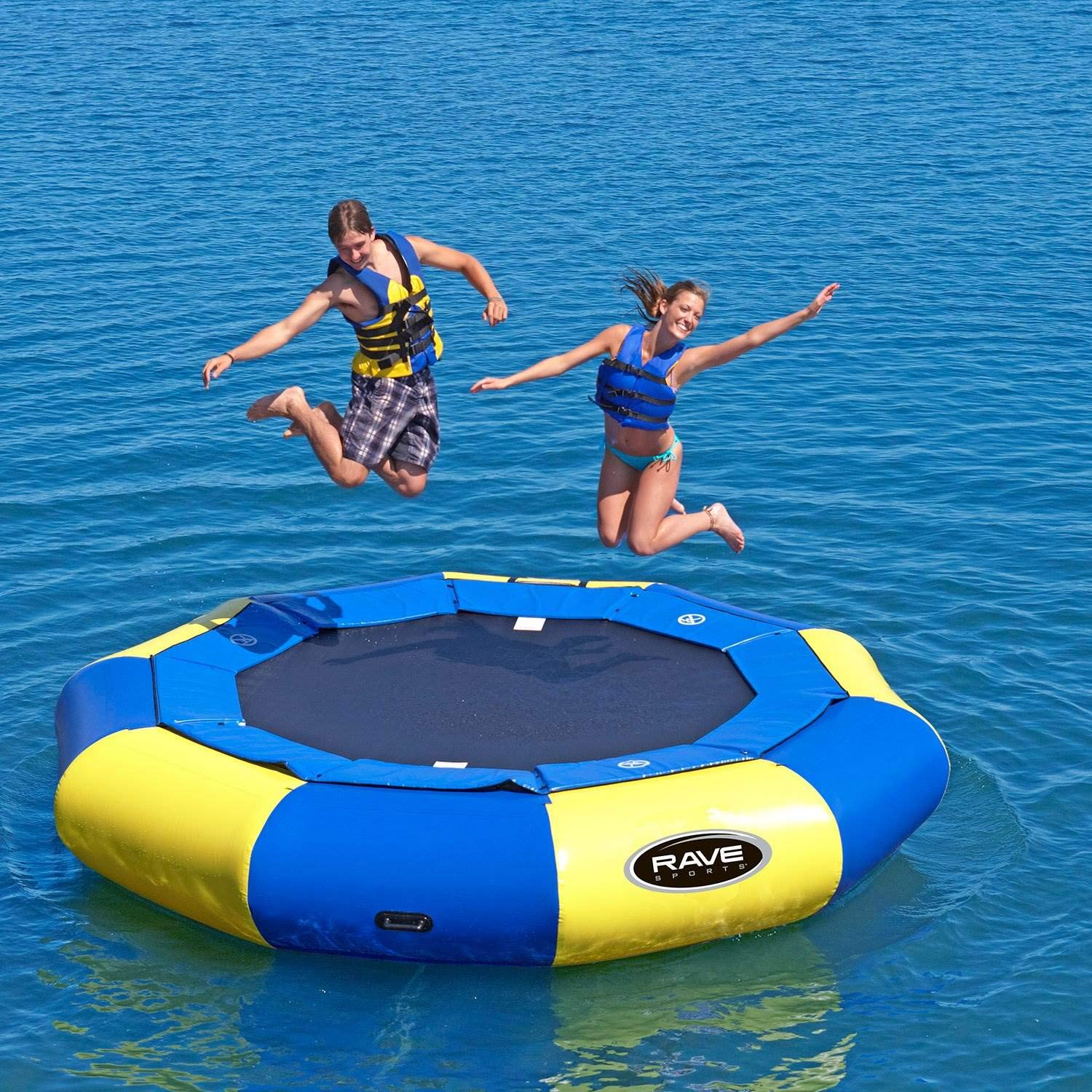 Eclipse Water Bouncer RAVE Sports, Blue/Yellow, 12 Foot