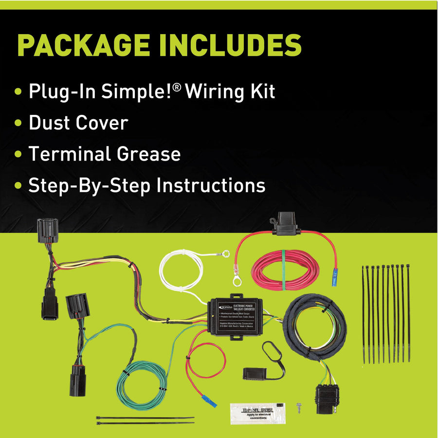Vehicle Wiring Kit Hopkins Towing Solutions 41995, Compatible with 2011–2016 Chrysler Town & Country, 2011-2020 Dodge Caravan and Grand Caravan