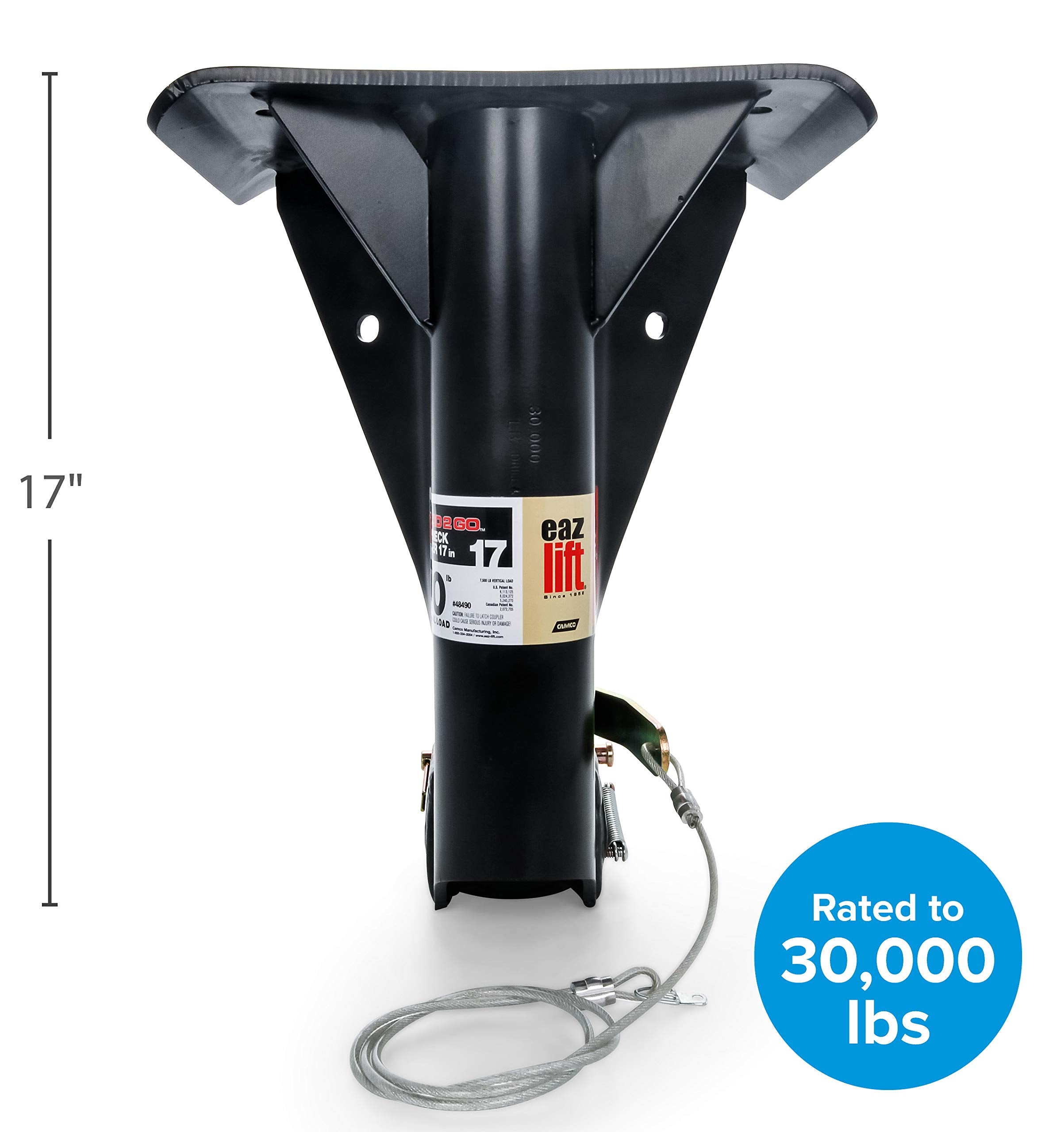 17-inch Eaz-Lift Gooseneck Adapter | Converts Fifth Wheel Trailers to Gooseneck Trailers | Easy to Install | (48490)