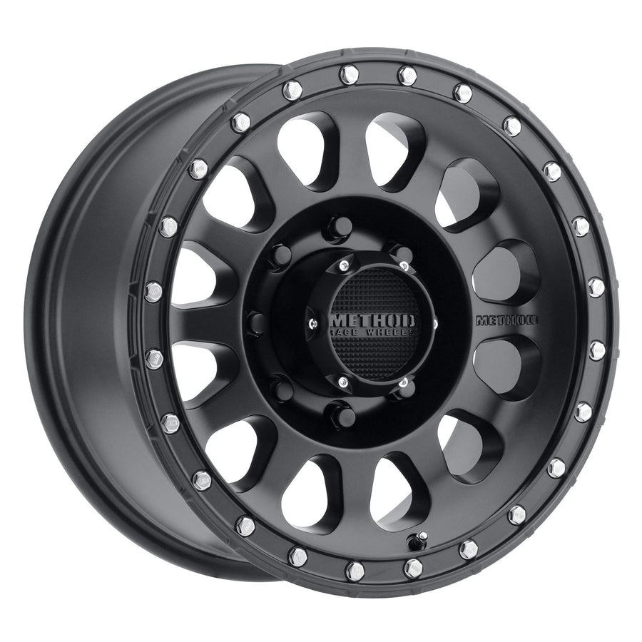 Method Race Wheels 17x9" Matte Black 315 8x170", 12mm offset 4.5" Backspace, MR31579087512N