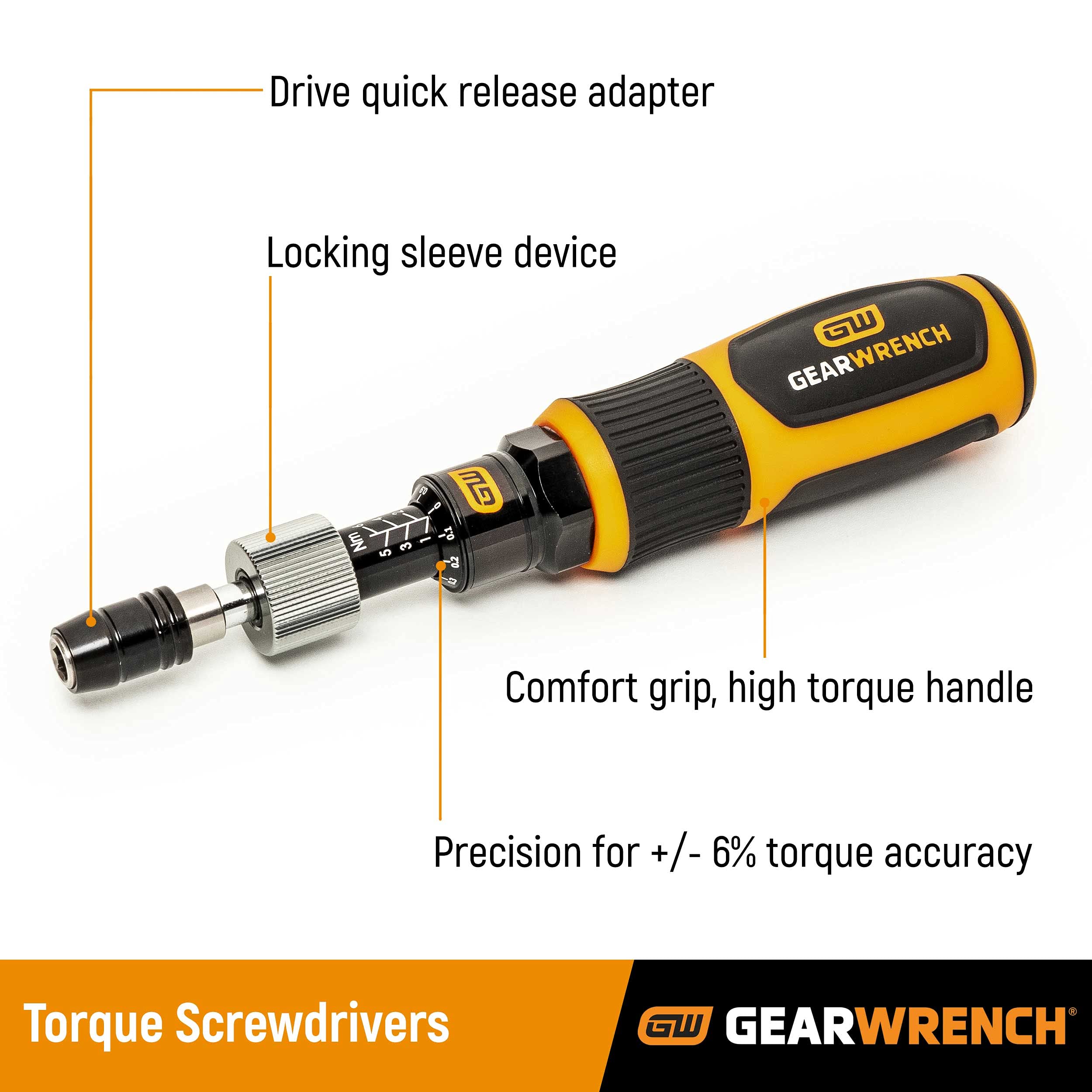 1/4" Drive GEARWRENCH Torque Screwdriver 1-6Nm - 89621