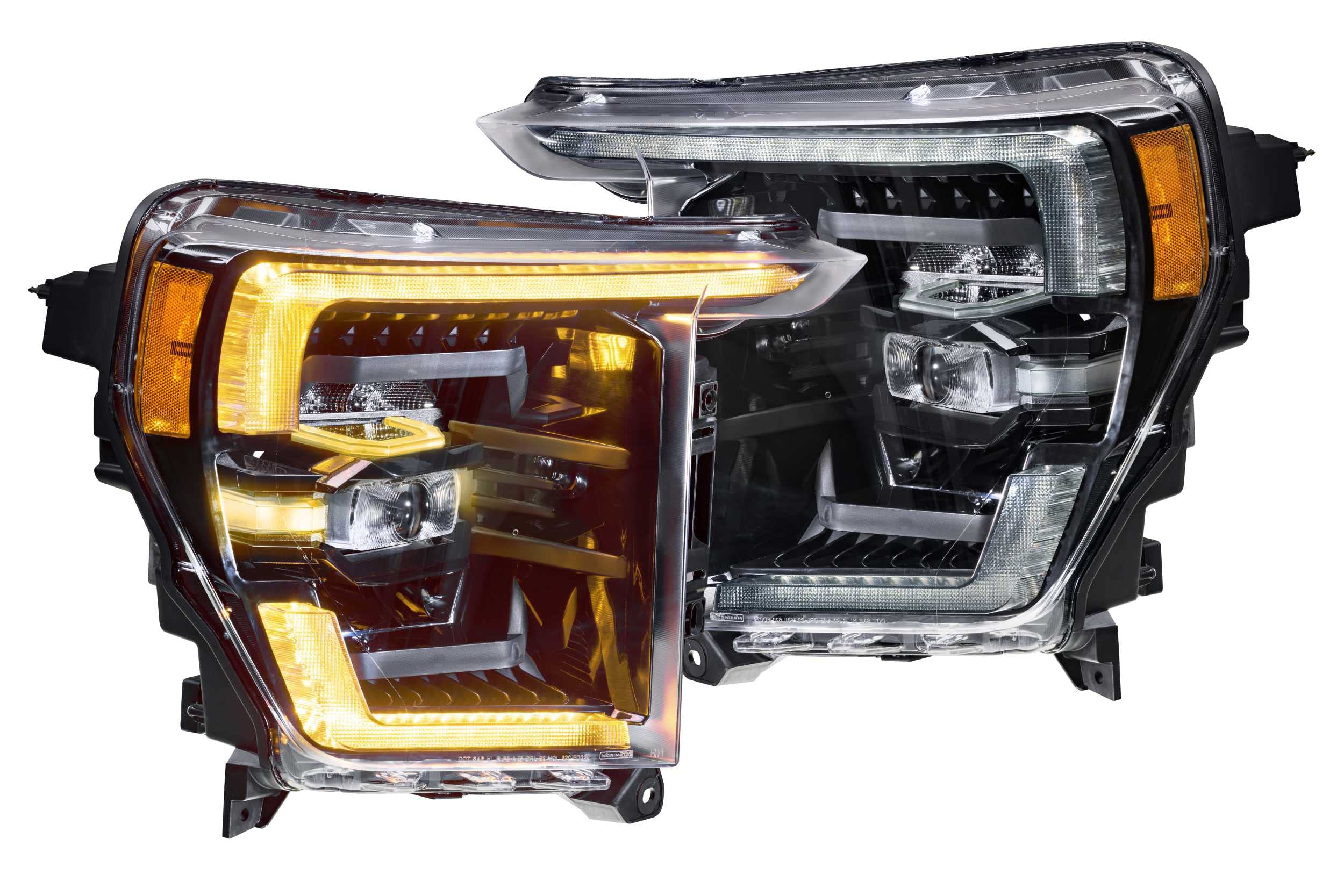 Ford F-150 2021+ Morimoto XB LED Headlights, Plug and Play Amber DRL Headlight Assemblies (LF498-A)