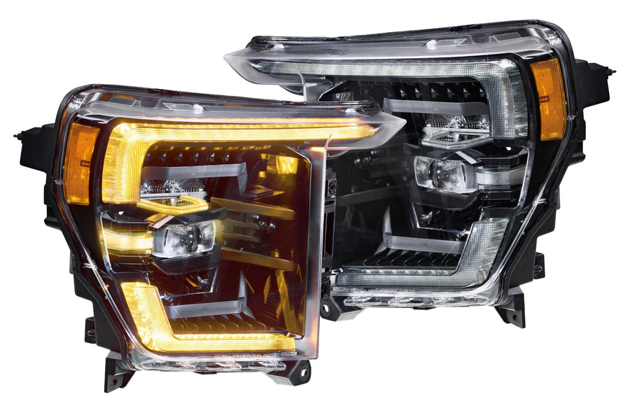 Ford F-150 2021+ Morimoto XB LED Headlights, Plug and Play Amber DRL Headlight Assemblies (LF498-A)