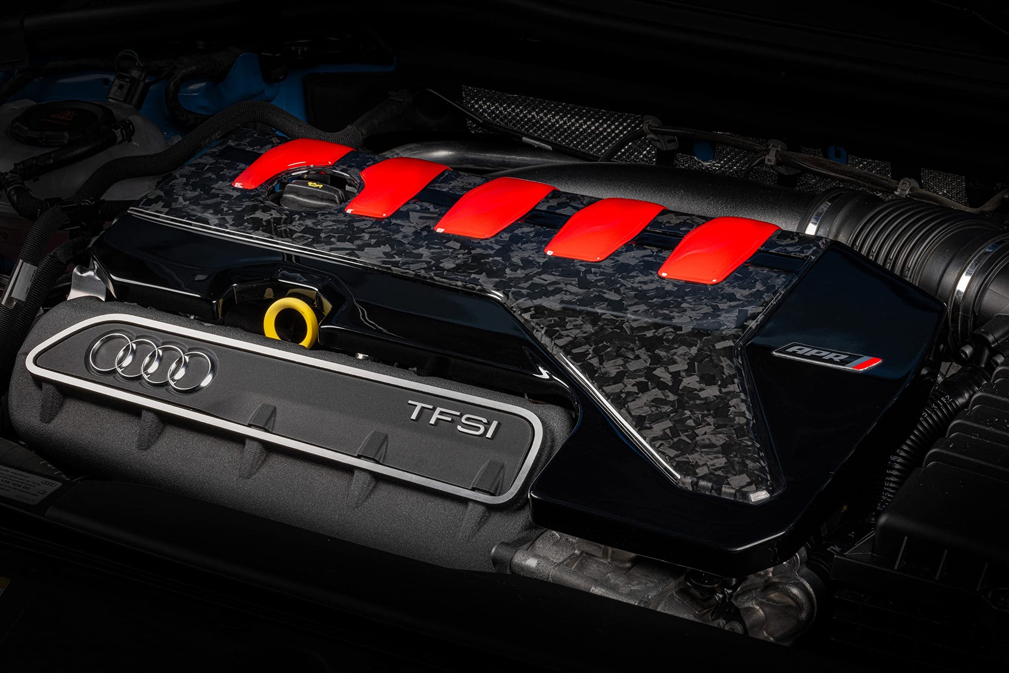 Carbon Fiber APR MS100235 Engine Cover - Gloss Forged