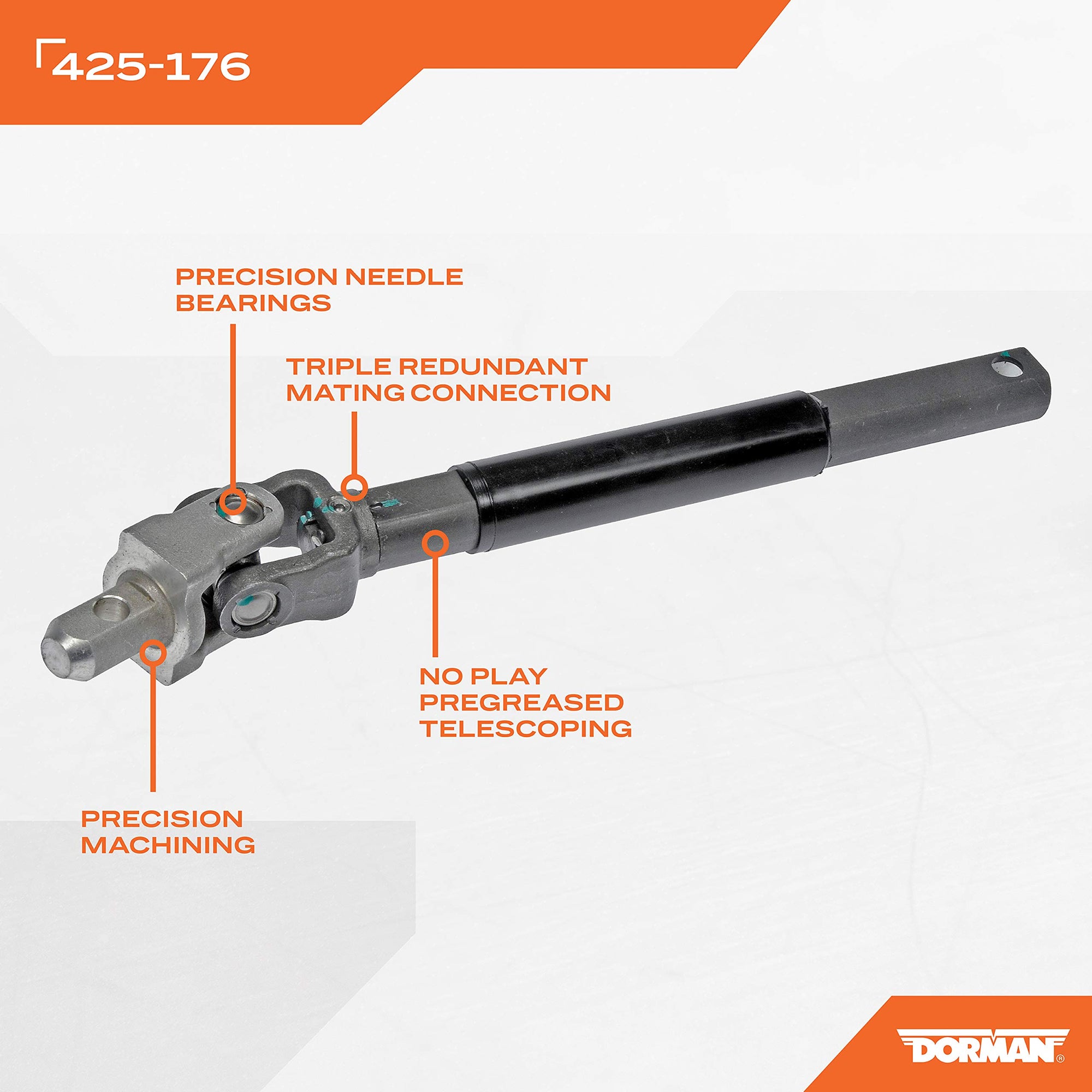 Steering Shaft Dorman 425-176 Compatible with Select Models