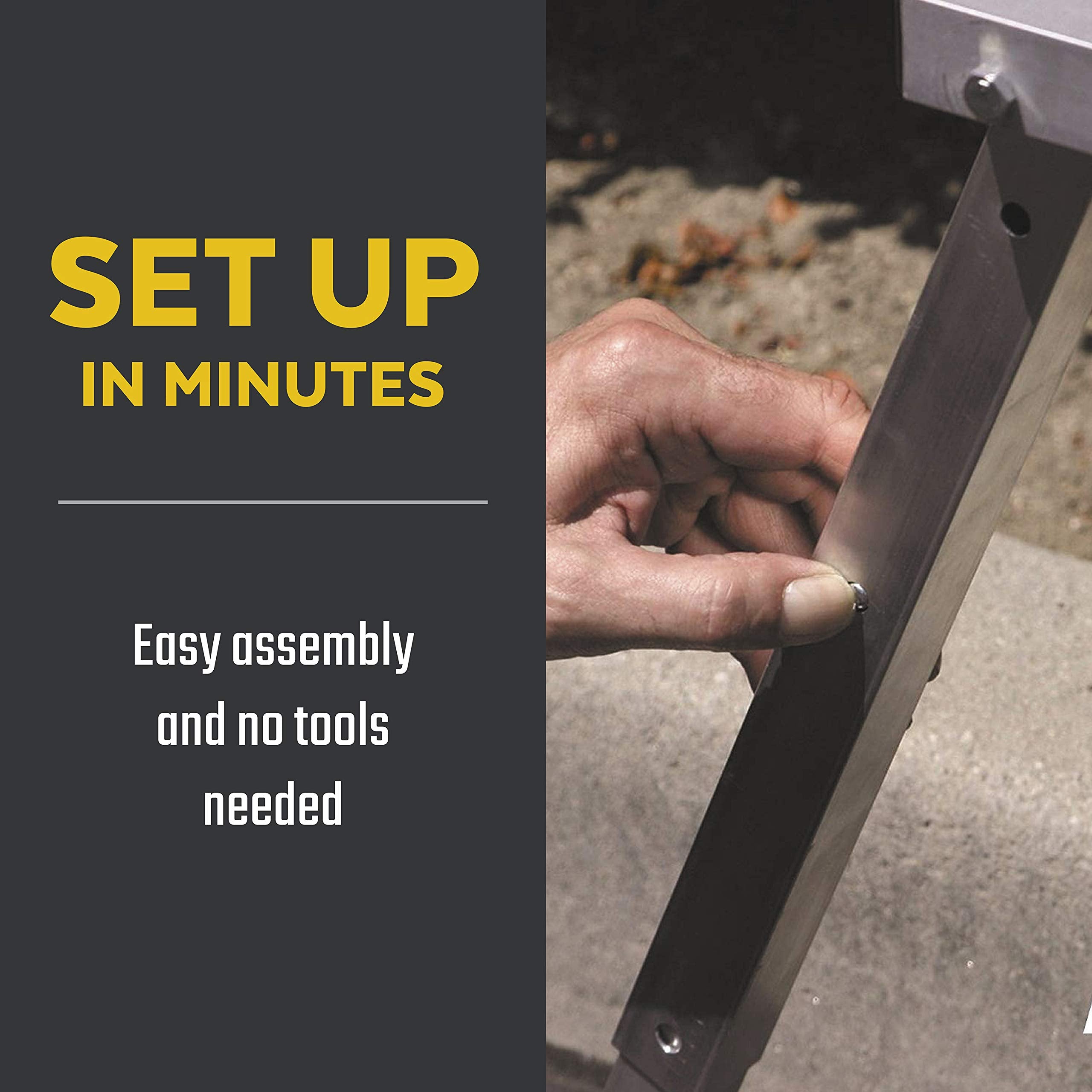Valterra RV Universal Stabilizer Stop the Sway and Wobble, Adjustable to Fit 14-Inch to 28-Inch Frame to Ground, Compact Design with Storage Bag