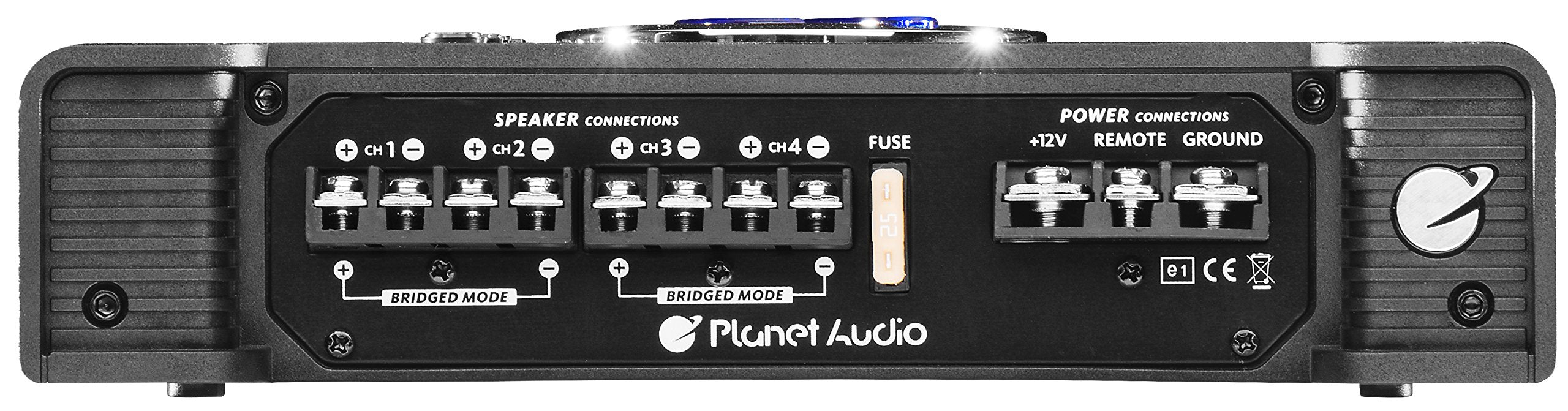 Planet Audio 4 Channel AC800.4 Class A/B Car Amplifier - 800 High Output, High/Low Level Inputs, High/Low Pass Crossover, Hook to Subwoofer for Bass