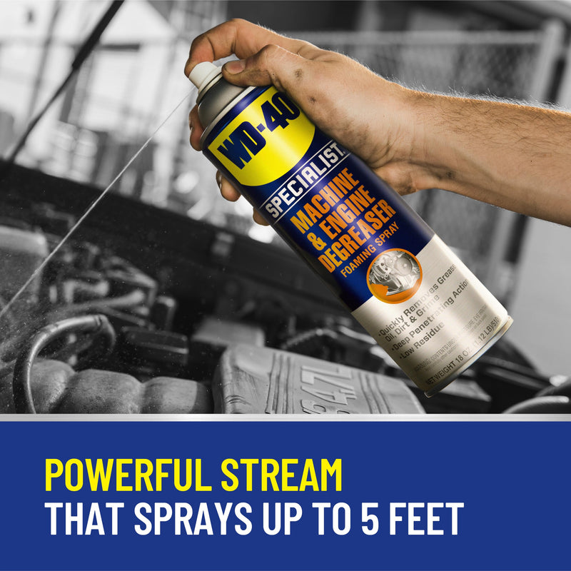 WD-40 Machine & Engine Specialist Degreaser Foaming Spray, 18 OZ