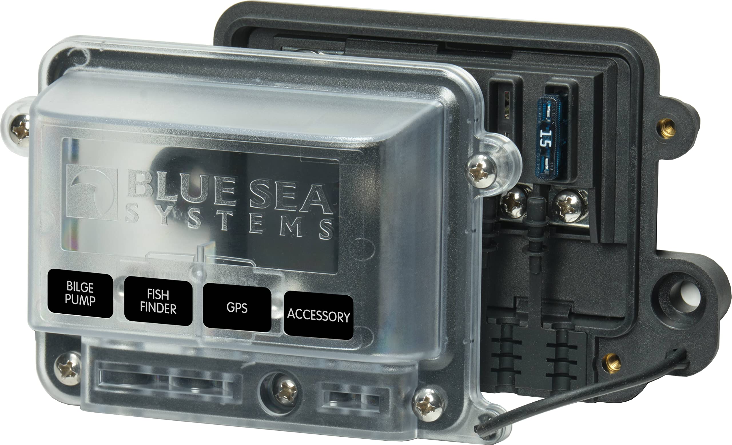 ST-Blade Blue Sea Systems 5056 Water-Resistant 4 Circuit Fuse Block