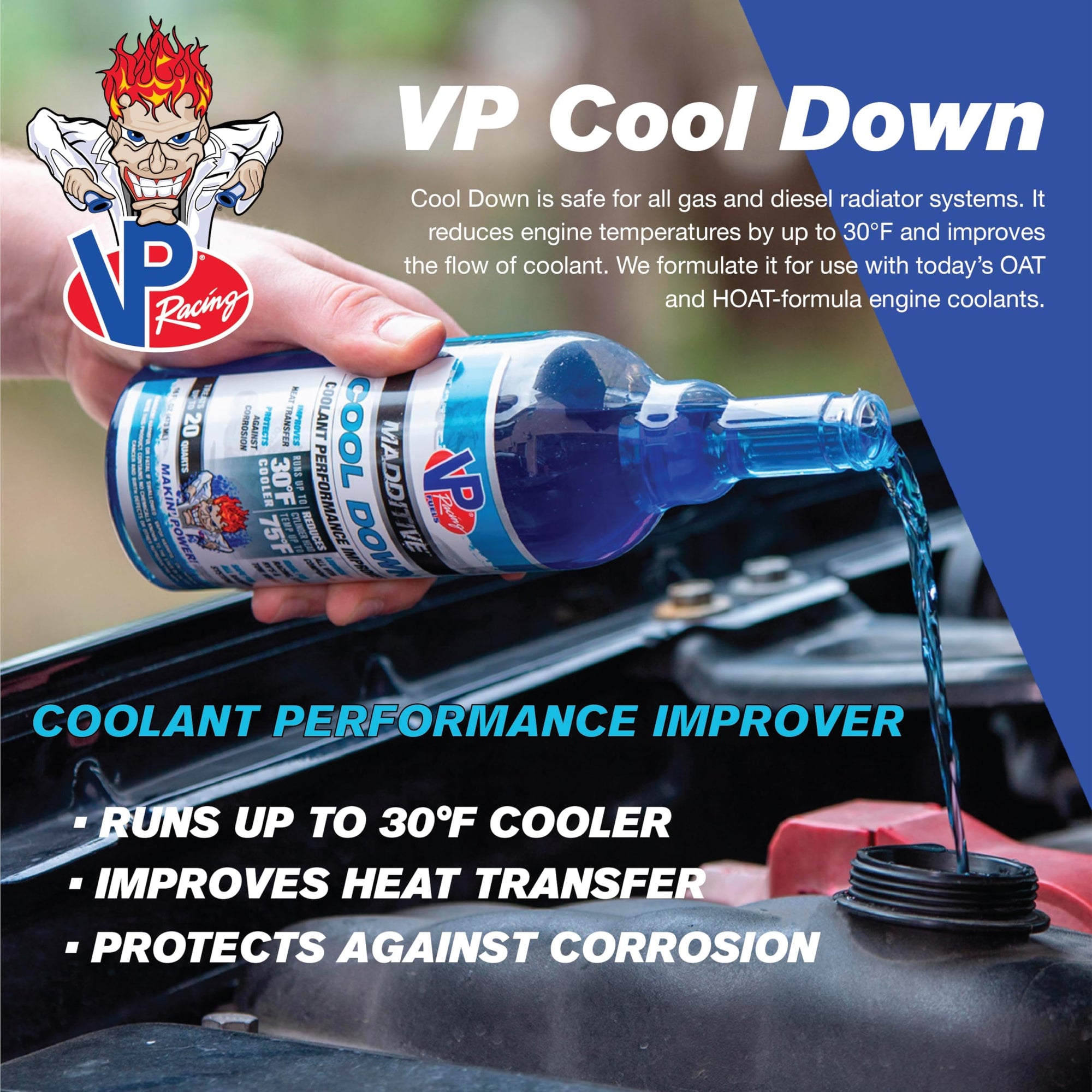 Cool Down VP Racing Fuels Coolant Performance Improver, 16 Ounces 2085