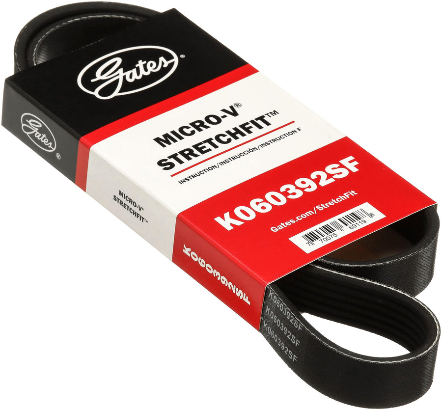 Gates K060392SF Genuine Stretch Fit Micro-V Serpentine Drive Belt