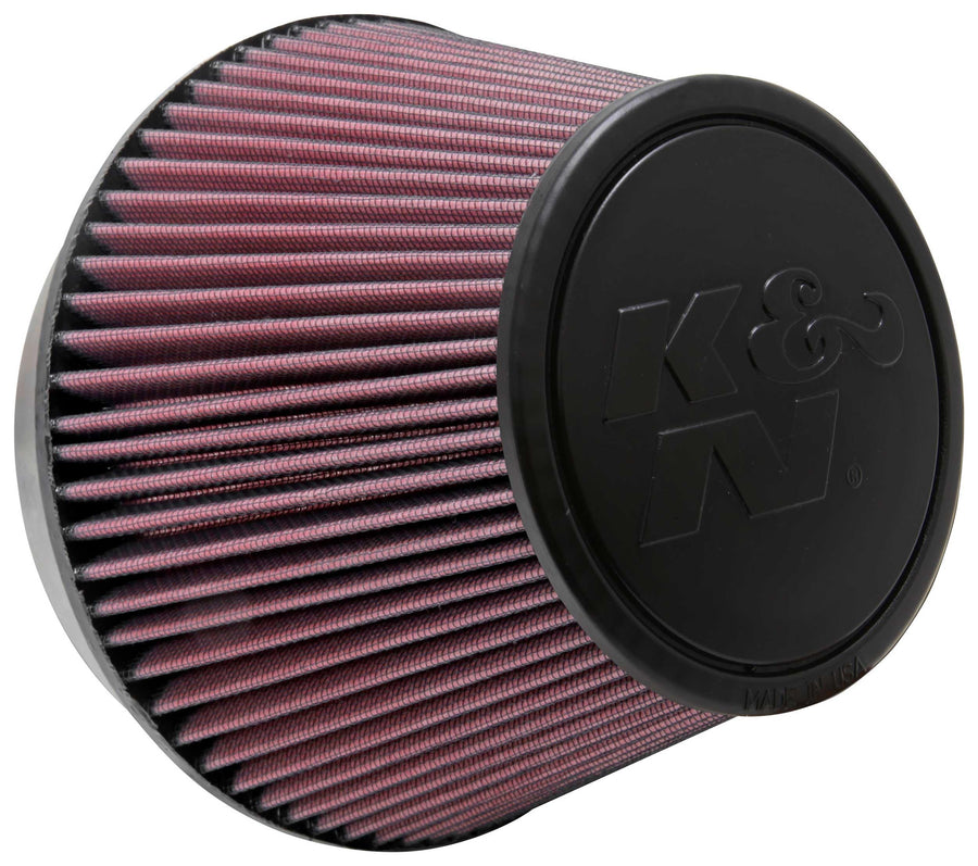K&N Original High-Flow Lifetime Universal Clamp-On Air Filter: High Performance, Premium, Washable: Flange Diameter: 6 In, Filter Height: 5 In, Flange Length: 1 In, Shape: Tapered Round, RU-2960