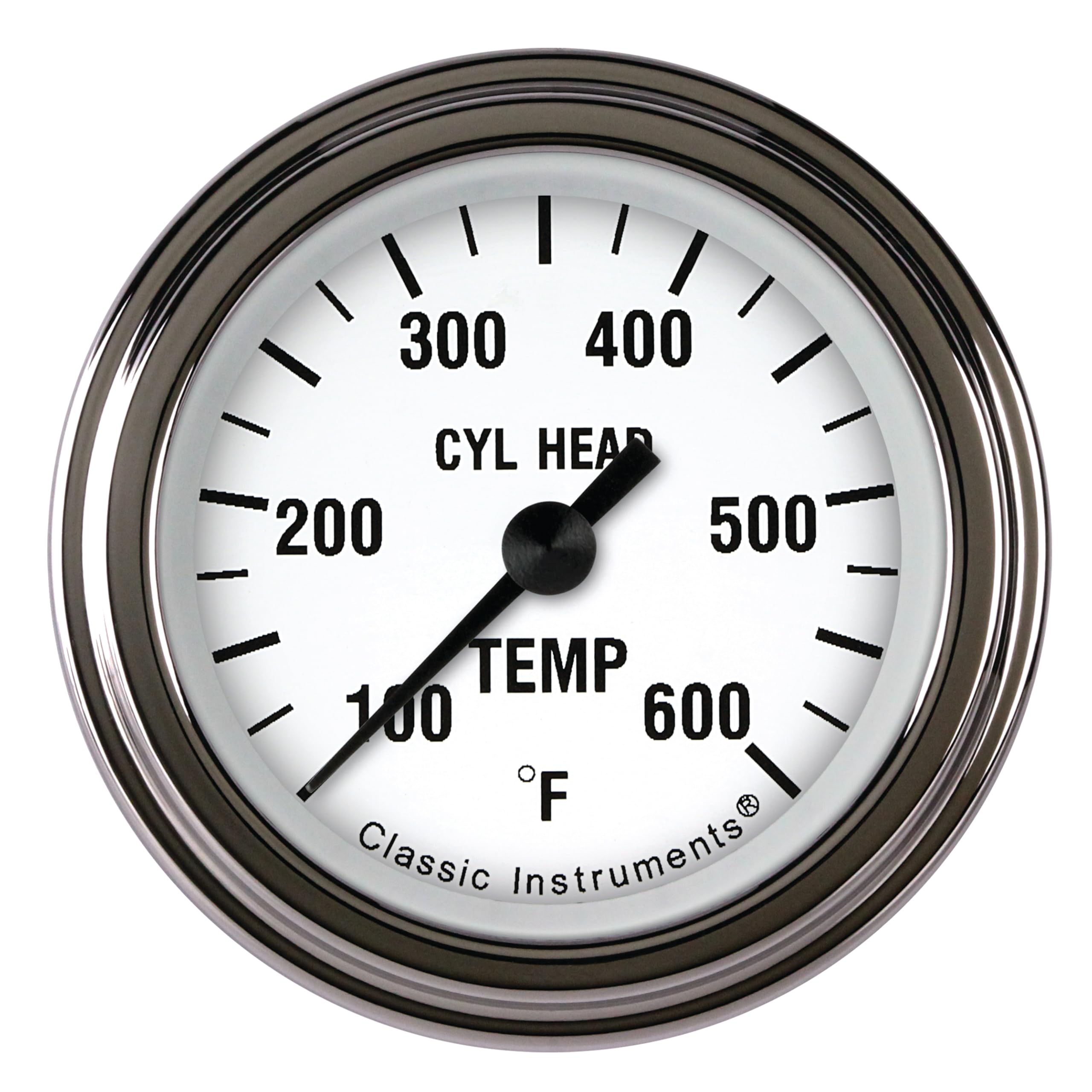 White Hot Classic Instruments 2-1/8" Cylinder Head Temperature Gauge WH197SLF
