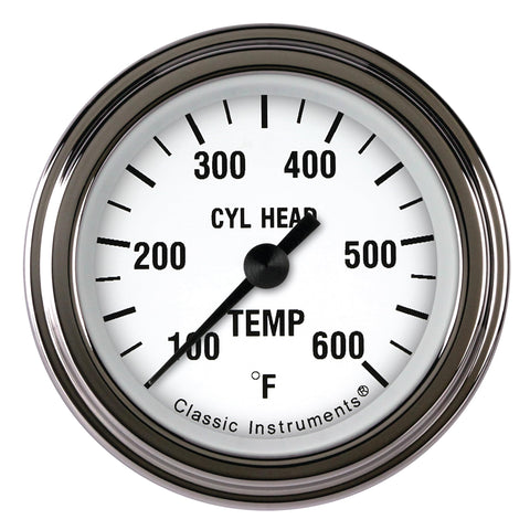 White Hot Classic Instruments 2-1/8" Cylinder Head Temperature Gauge WH197SLF