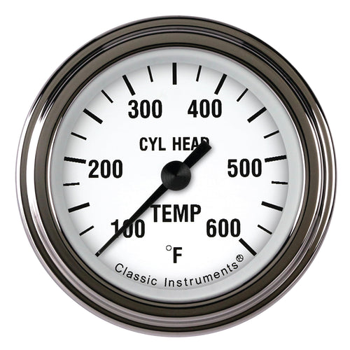 White Hot Classic Instruments 2-1/8" Cylinder Head Temperature Gauge WH197SLF