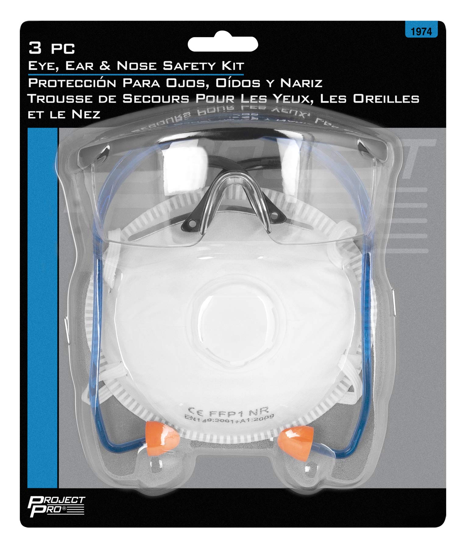 1974 Performance Tool Eye, Ear & Nose Safety Kit - Complete Protection Set for Industrial, DIY and Home Use