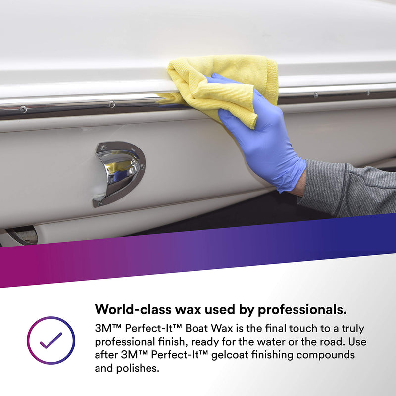 3M Boat Wax Perfect-It, 36113, 1 Quart, Contains Carnauba Wax, Protects against Weather and Oxidation, For Boats and RVs