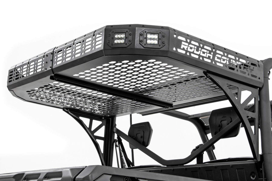 Rough Country Cargo Rack Rear for Can-Am Defender (2017-2025) - Bolt-on Over-Bed Storage