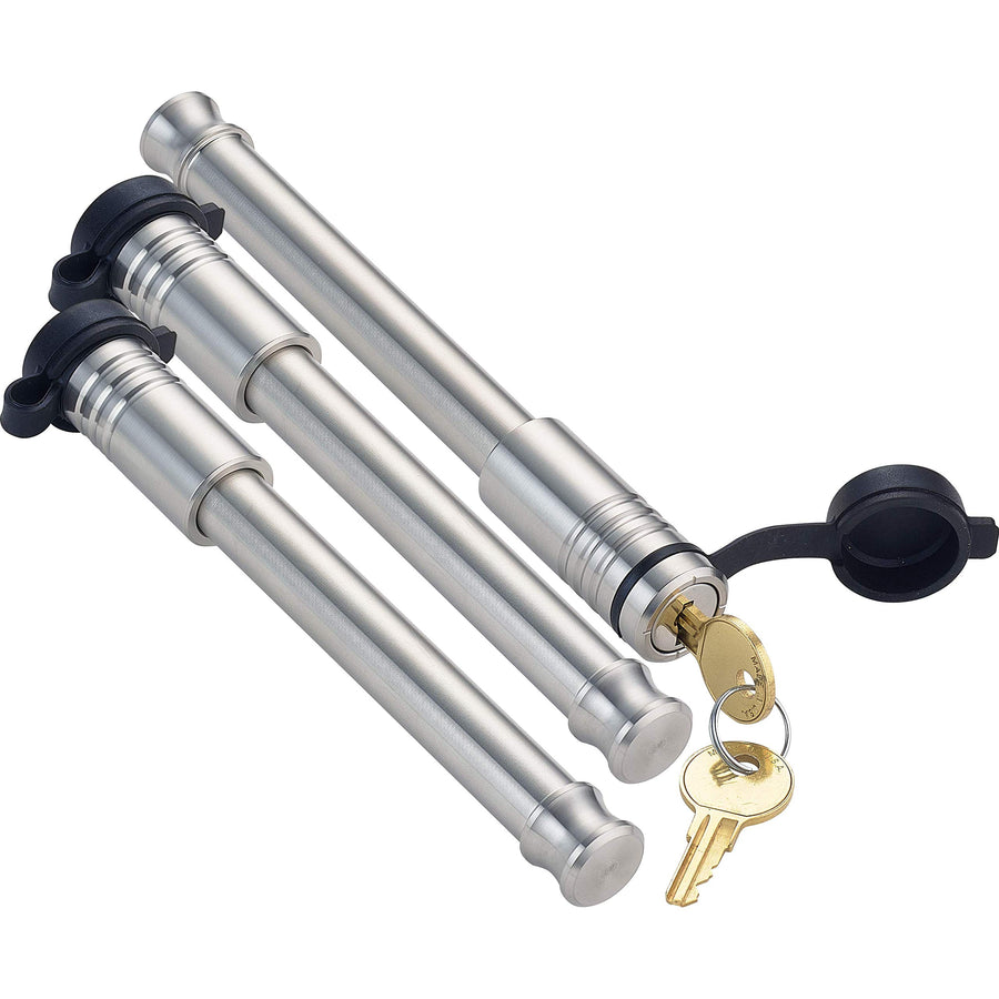 Security InfiniteRule 61675 | 3 Pack, Keyed Alike, Hitch Locks for B&W 2" & 2.5" Tow and Stow 10K LB & 18K LB - Fits Adjustable Ball Mount Only - Does NOT FIT Vehicle Receiver