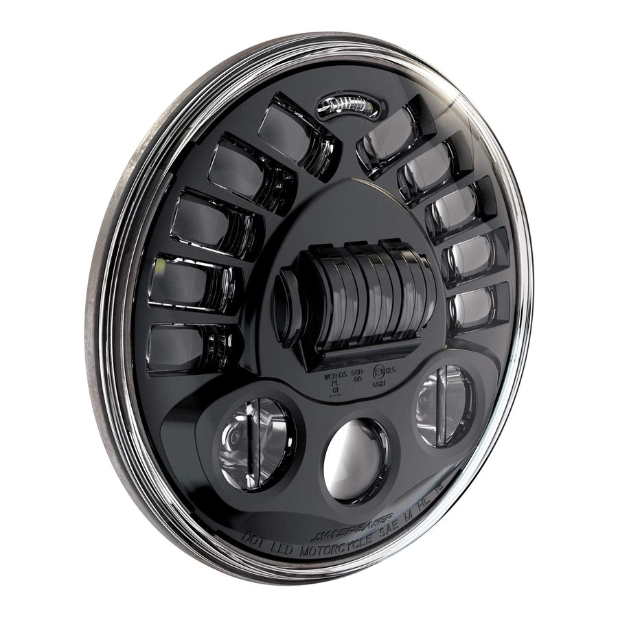 Model 8790 J.W. Speaker 0553421 LED High and Low Beam Headlight with Black Inner Bezel, 1 Pack