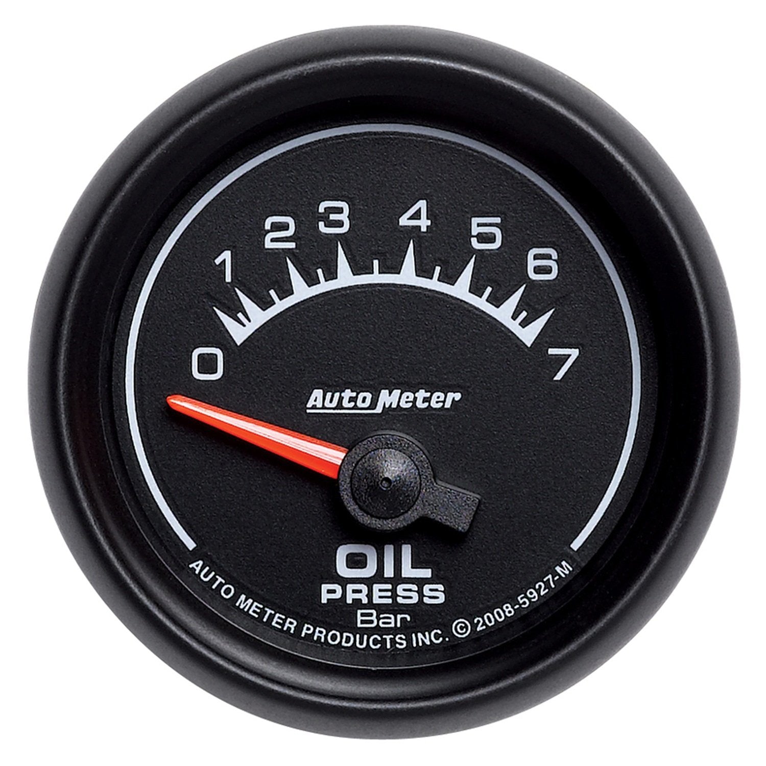 Auto Meter 2-1/16" 0-7 Bars Short Sweep Electric Oil Pressure Gauge 5927-M