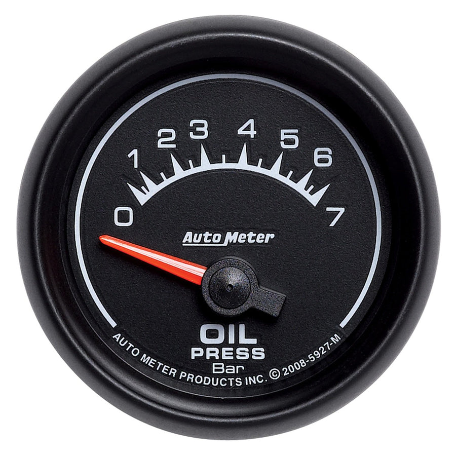 Auto Meter 2-1/16" 0-7 Bars Short Sweep Electric Oil Pressure Gauge 5927-M